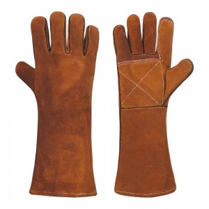 Welding Gloves, Split Leather, Kevlar Stitched, Fleece Insulated Lining WG-201-2024